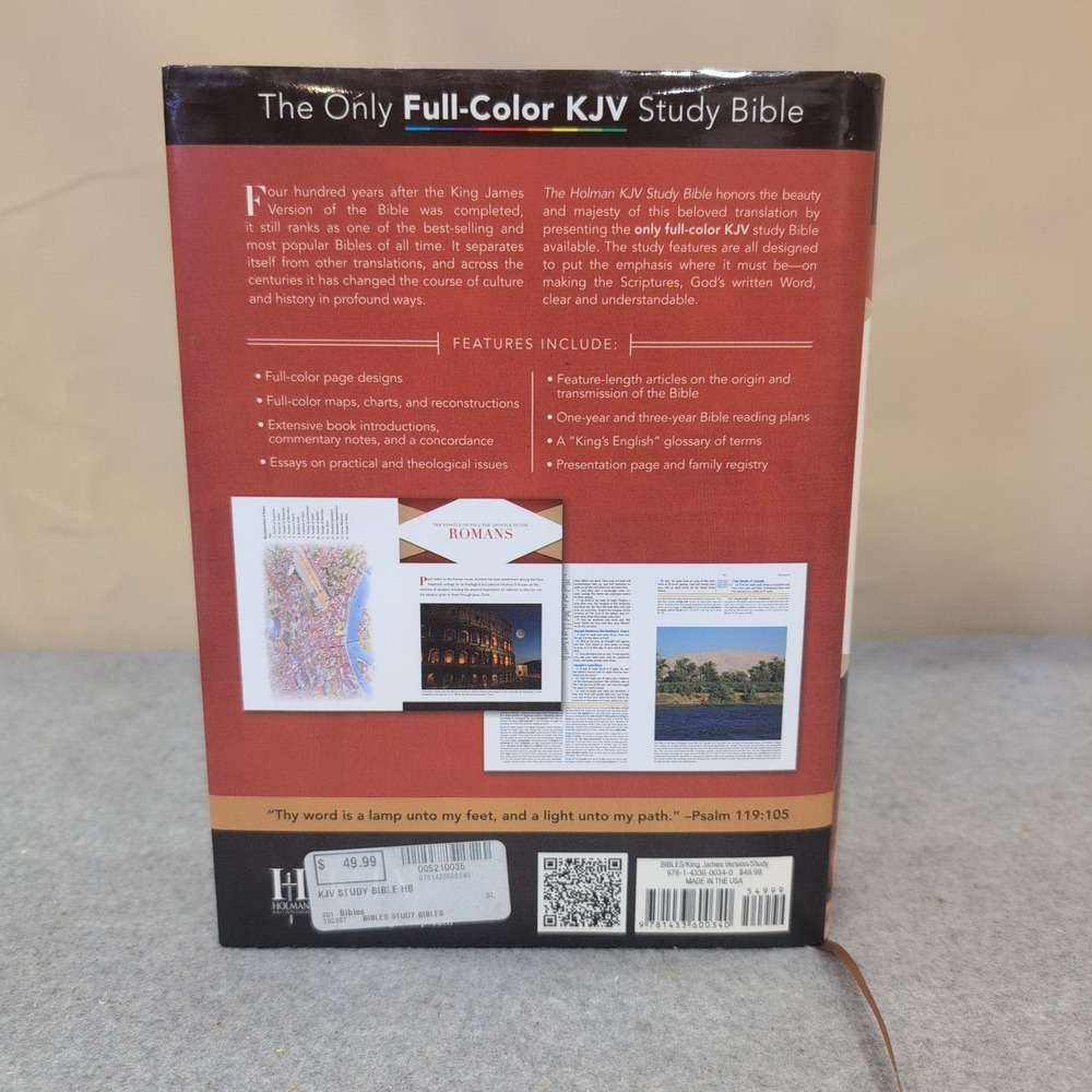 Holman KJV Study Bible King James Version Full-Color Hardcover 9781433600340 - Picture 2 of 11
